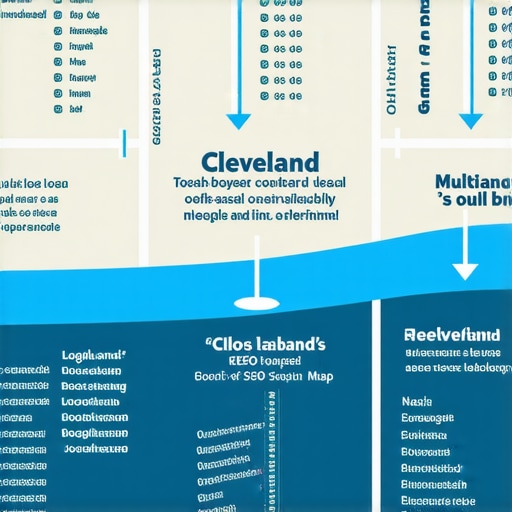 Deep Dive into Google Maps Algorithm Layers in Cleveland Infographic showing layers of Google Maps algorithm with Cleveland local SEO focus