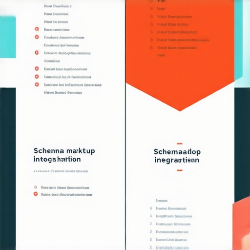 Diagram illustrating schema markup integration in local business website
