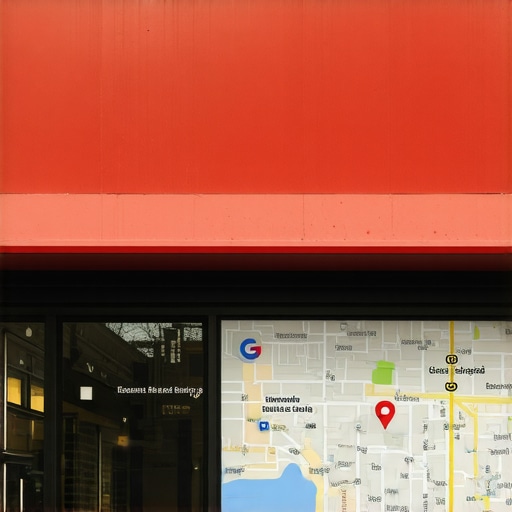 Cleveland Business on Google Maps Business storefront in Cleveland with overlay of Google Maps