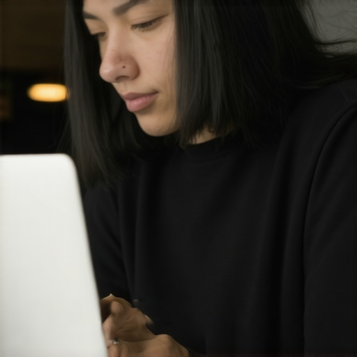 Optimized GMB Profile for Cleveland Business Business owner optimizing Google My Business profile on a laptop in Cleveland