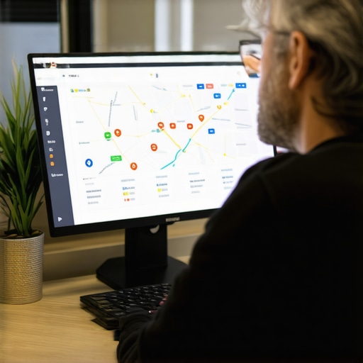 Business owner studying Google Maps ranking data for Cleveland