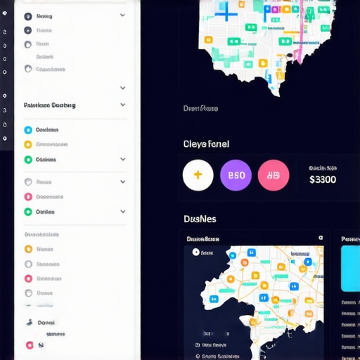 Dashboard with Cleveland local SEO data and ranking visualizations
