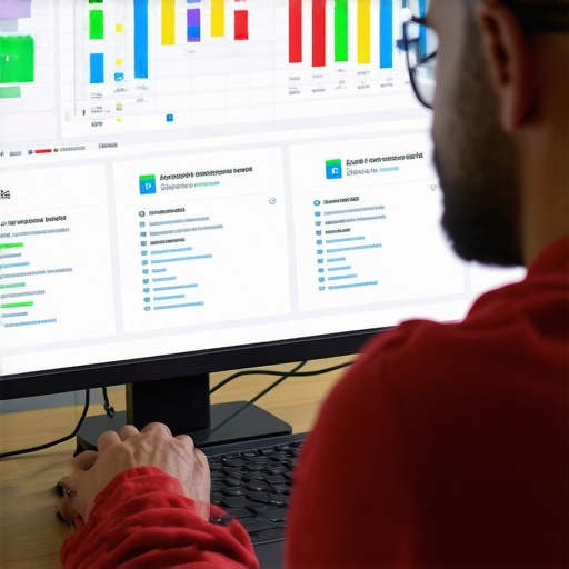 Business owner analyzing Cleveland local SEO analytics on a laptop