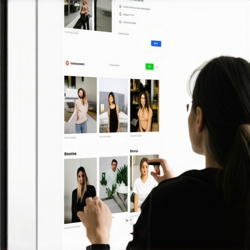 Business owner editing Google My Business profile on computer