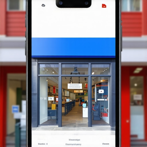 Smartphone displaying a video of Cleveland storefront ready for upload to Google My Business.